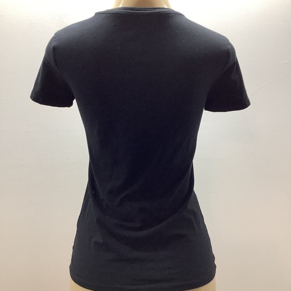 Primark Size Small Black Short Sleeve V-Neck Tee. Preloved - Picture 4 of 6